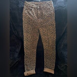 American eagle cheetah skinny jeans